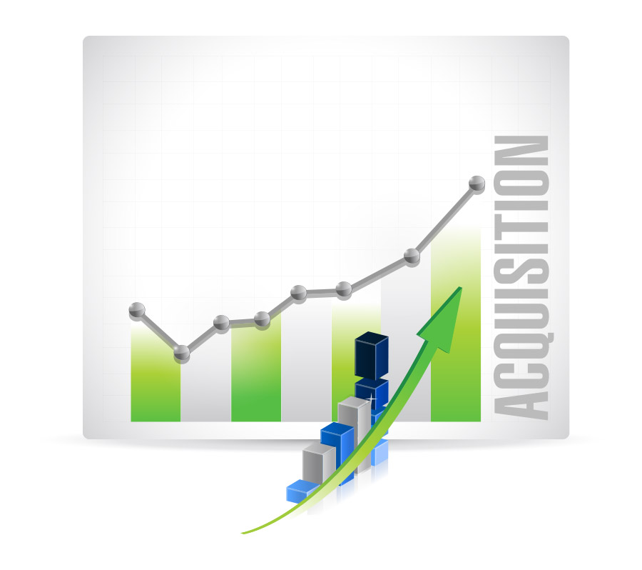 illustration of a acquisition chart